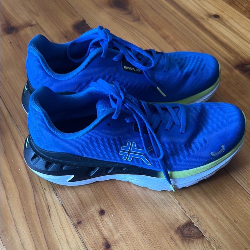 KURU Blue and Black Athletic Shoes with Cushioned Midsole